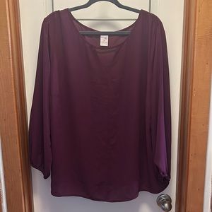 Terra & Sky tunic with triangle keyhole neck line.